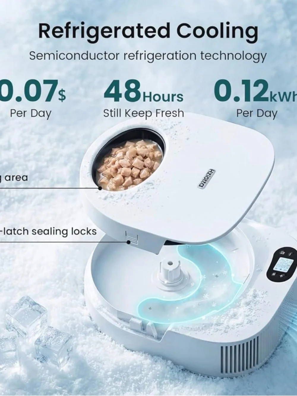 BNIB Refrigerated Automatic Cat Feeder Wet Food with Semiconductor Cooling